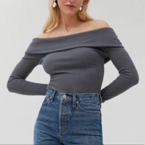 Out From Under Cozy Off-The-Shoulder Bodysuit